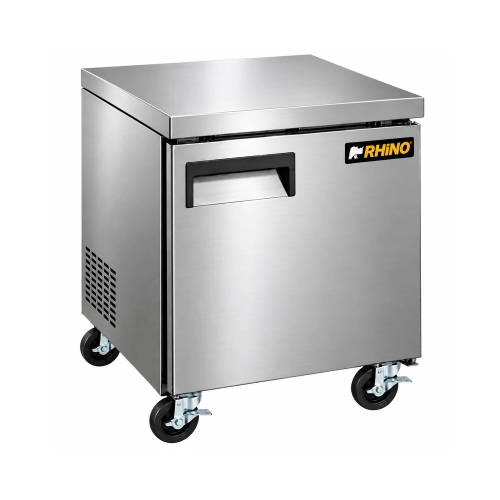 [103869] Mesa Refrigerada Bajo Barra de Acero Inoxidable 5.4 pies/154 L MERBAJ-27 RHINO