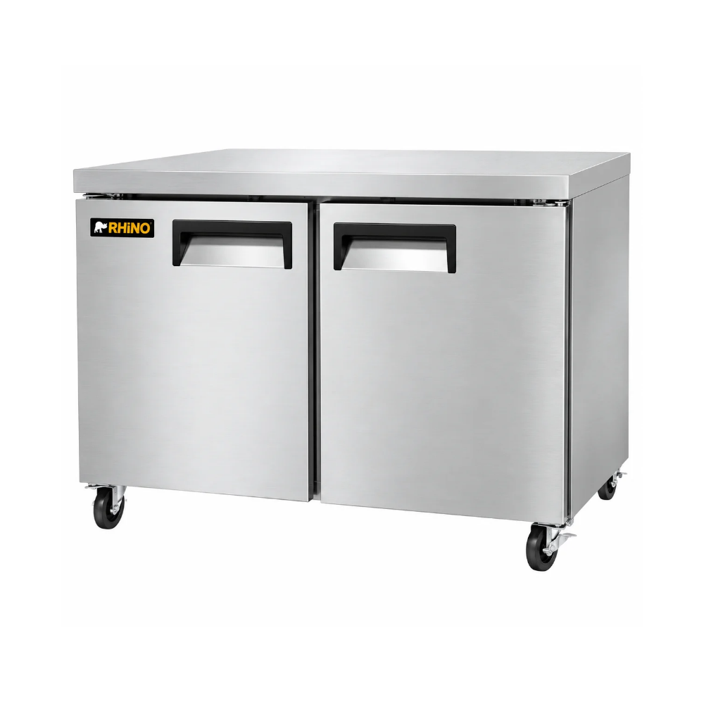 [103870] Mesa Refrigerada Bajo Barra de Acero Inoxidable 7.6 pies/215 L MERBAJ-48 RHINO